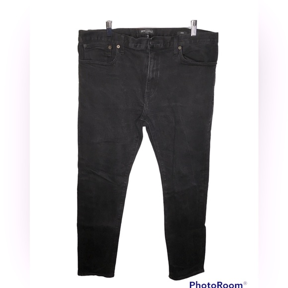 J. Crew Men’s Merchantile Flex Slim Jeans - Black - 35 x 32 - EUC. - Picture 1 of 3